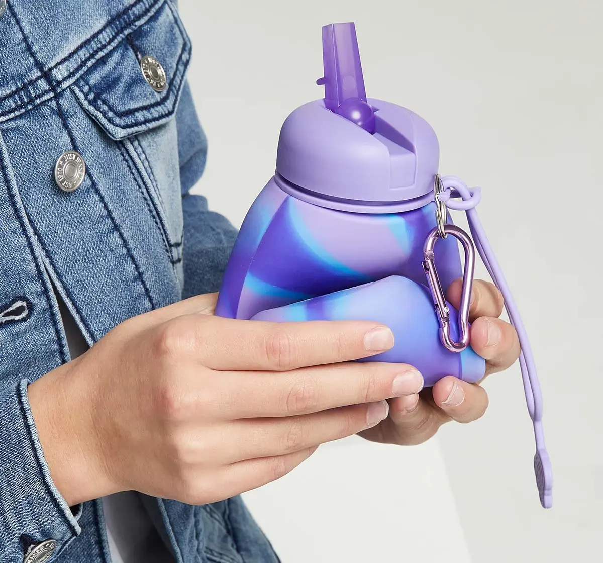 Smiggle | SMIGGLE Mirage Collection Bottles Silicon Purple 4Y+