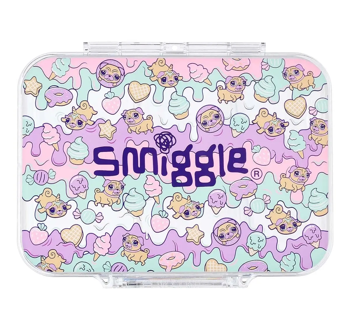 Smiggle | SMIGGLE Hey There Collection Lunchbox Graphic Mint 4Y+