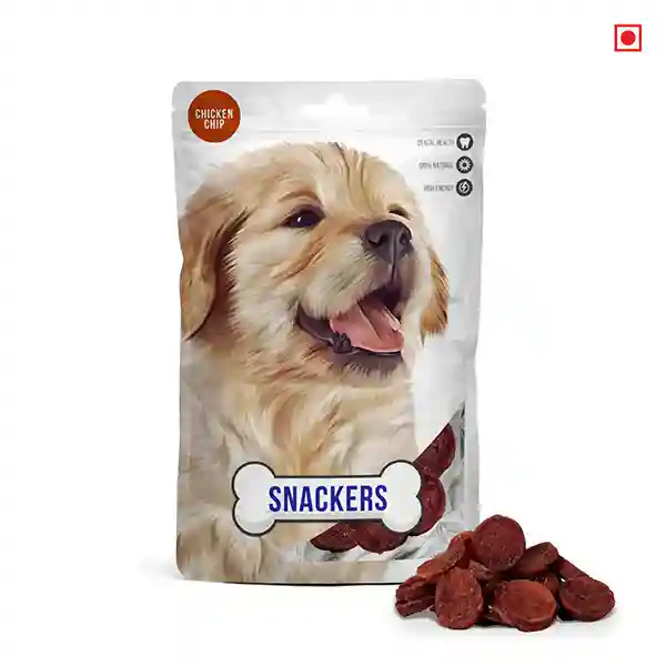 Snackers Chicken Chip Dog Treats - 70g
