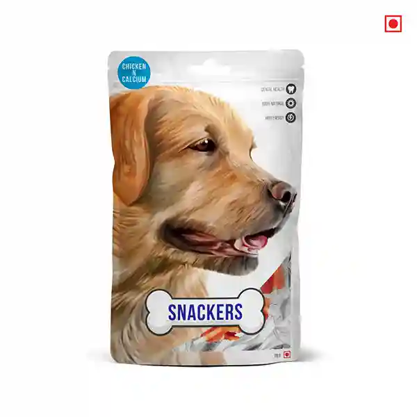 Snackers Chicken N Calcium Treats for Dogs, 70g – (Best Before Mar’26)