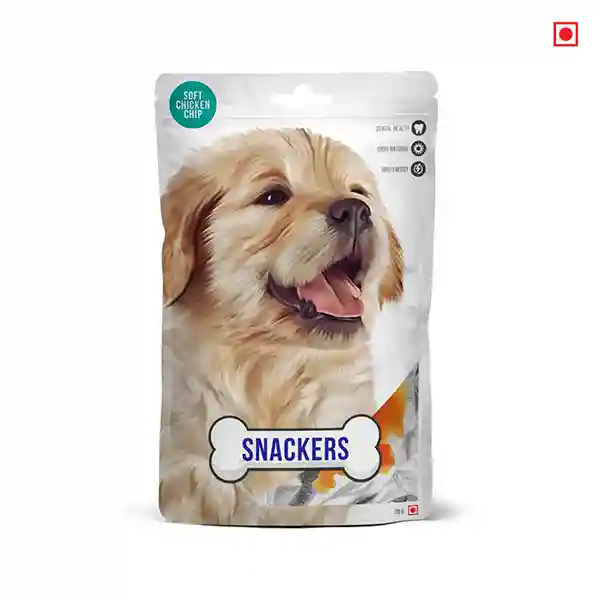 Snackers Soft Chicken Chip Dog Treat - 70 gm