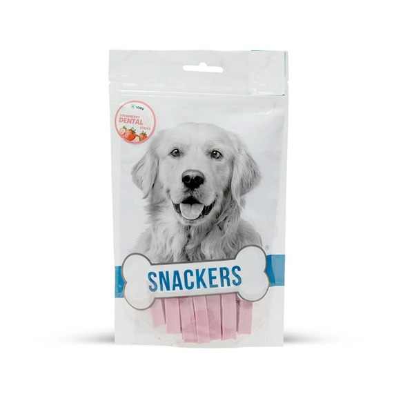 Snackers Dental X Stick Strawberry Flavour 100g – (Best Before Feb’26)