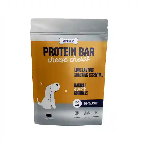 Snackers Protein Bar Cheese Chews Dog Treats - Small