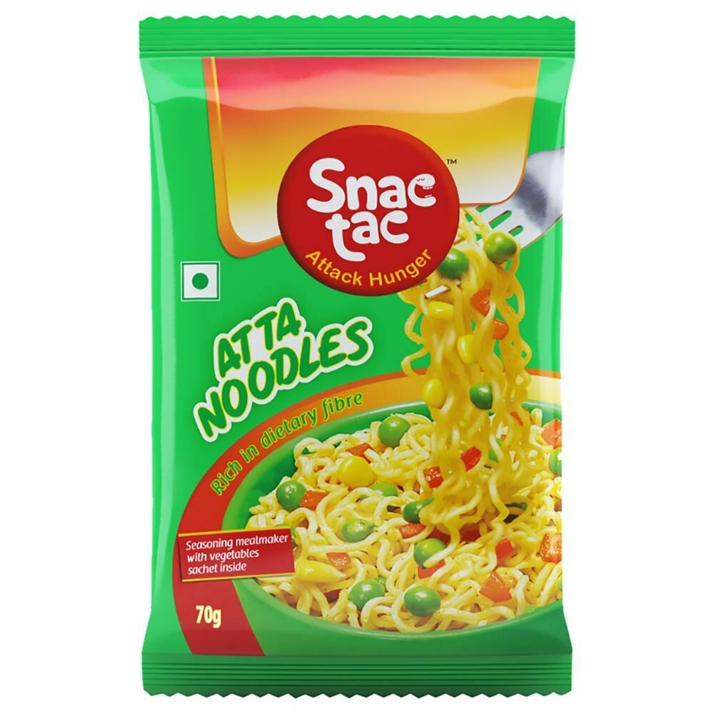 Snactac Atta Instant Noodles 70 G