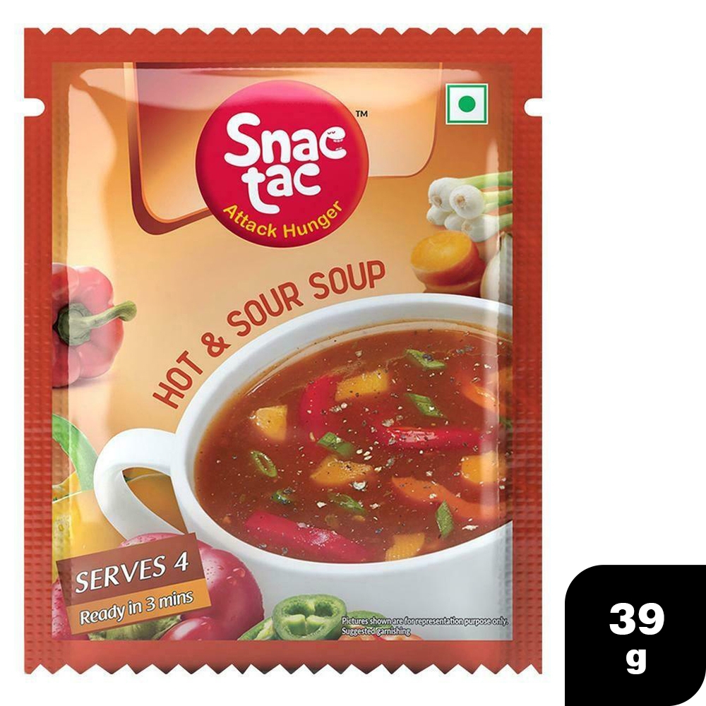 Snac Tac Hot & Sour Instant Soup 39 G