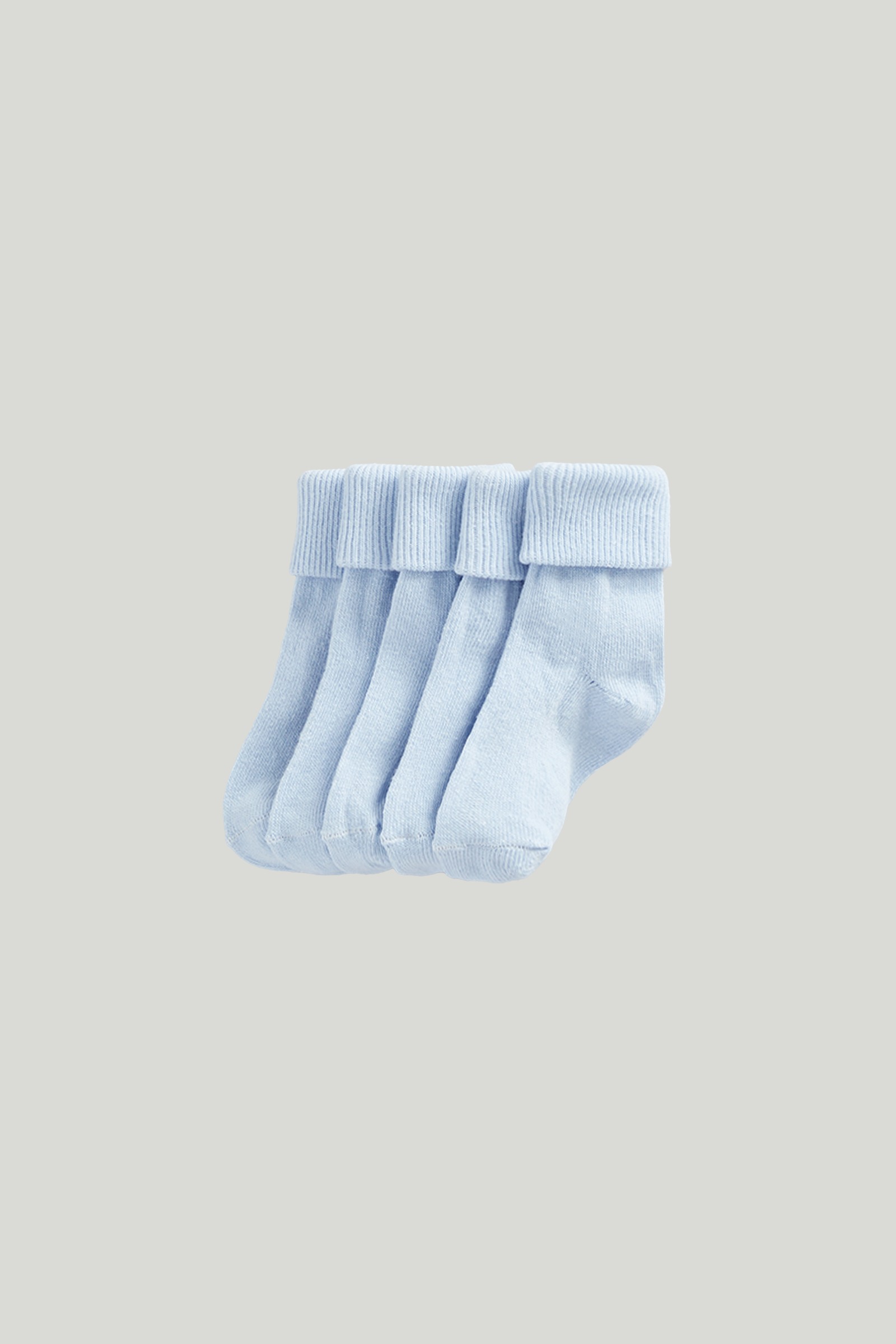 Mothercare Boys Turn - Over - Top Socks - Pack of 5 - Blue