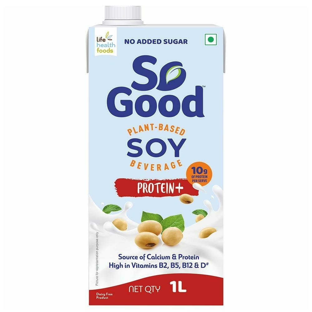 So Good Original Unsweetened Protein+ Soy Milk 1 L (Tetra Pak)