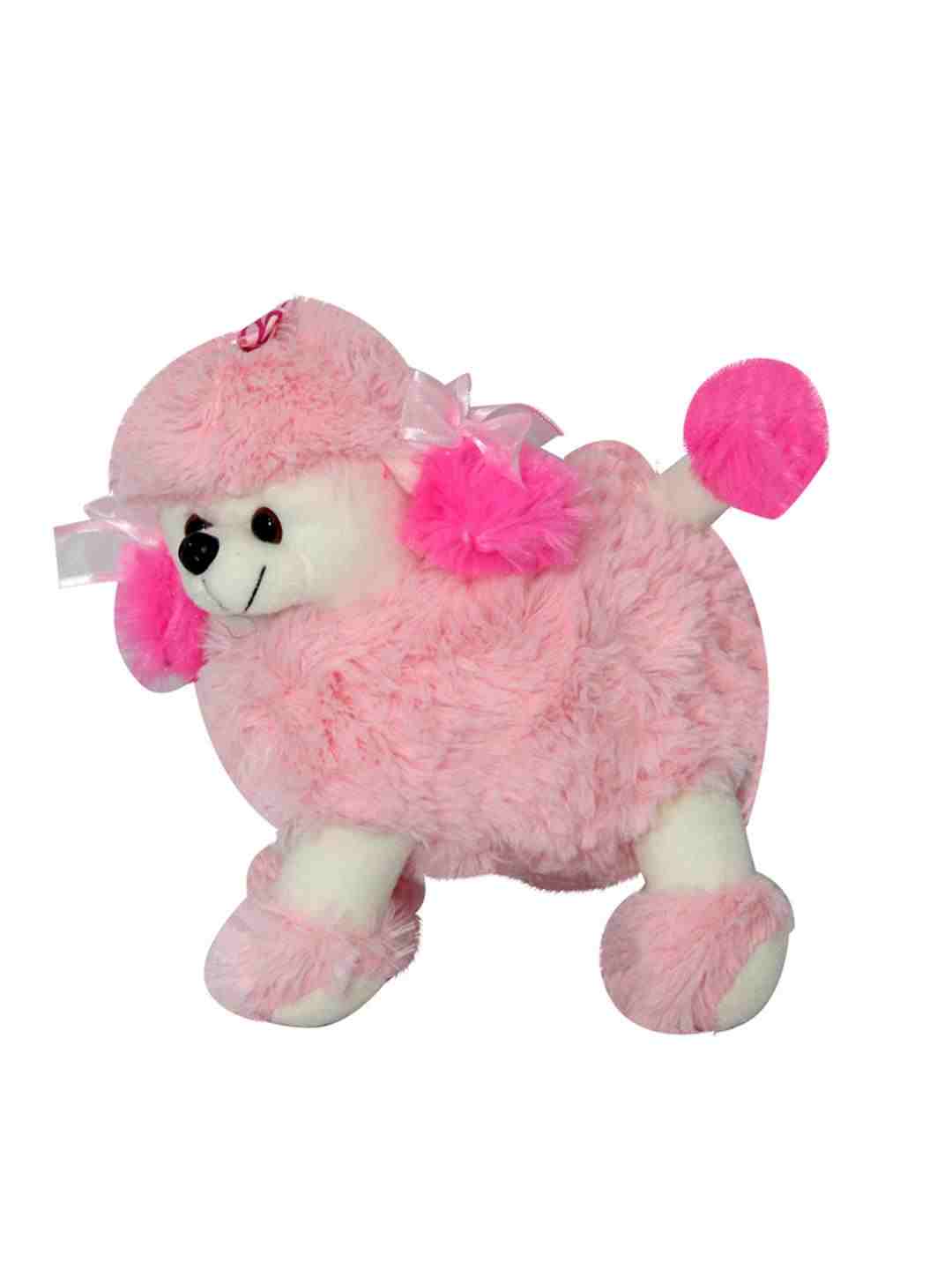 Soft Buddies Poodle Dog Play Toy Car Rear Tray Table Soft Toy, White (8-Inch) Animals & Birds for Kids age 12M+ - 20.32 Cm