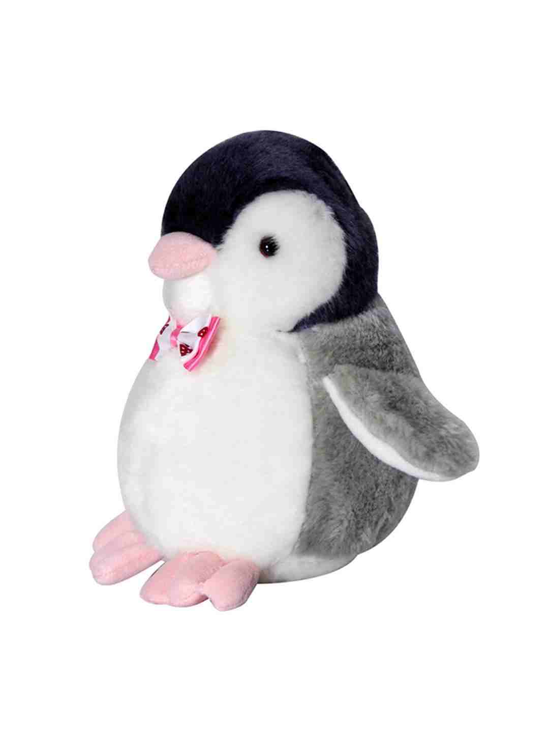 Soft Buddies Gray Fat Penguin Car Rear Tray Table Quirky Soft Toys for Kids age 12M+ 19.05 Cm