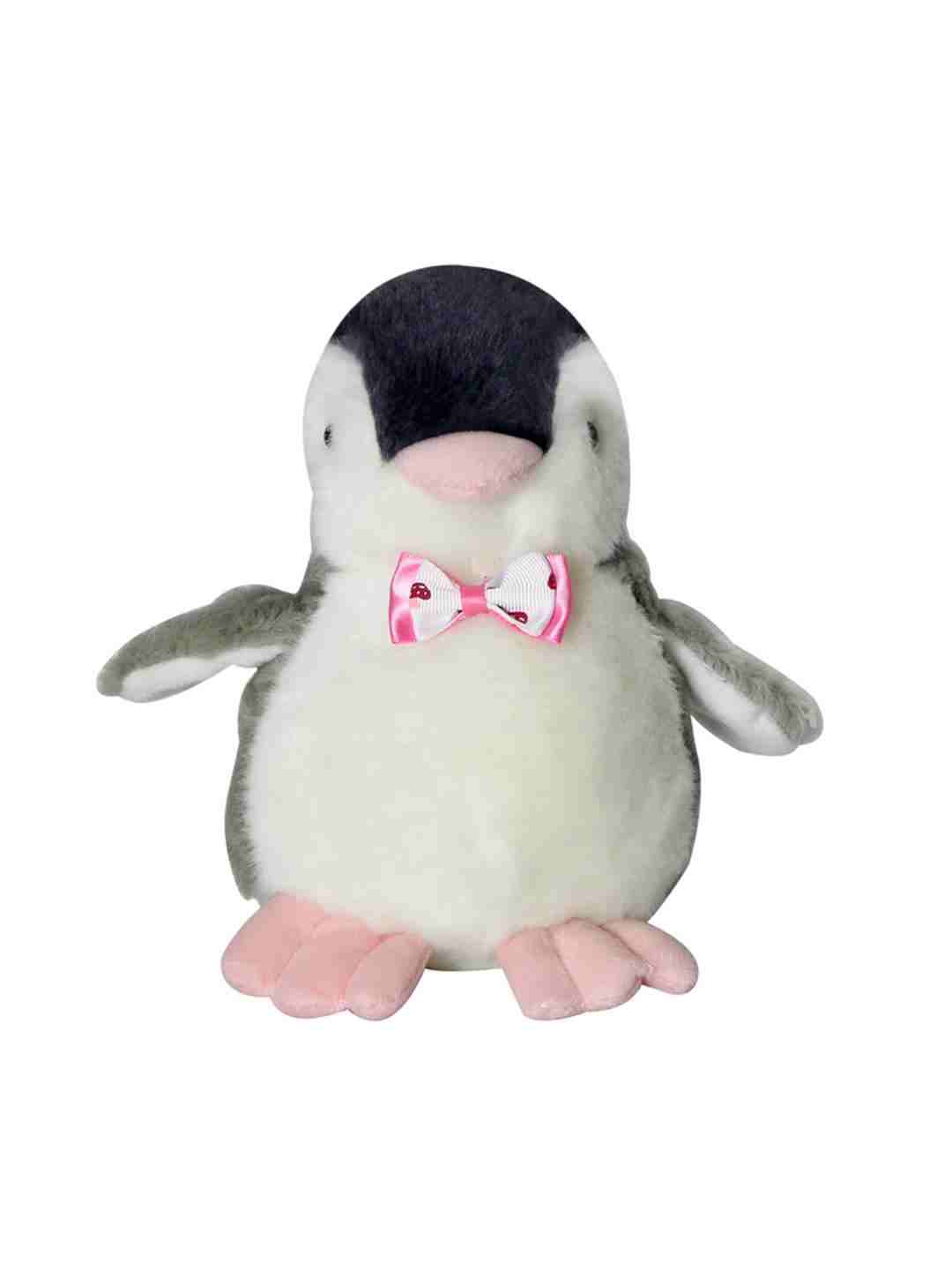 Soft Buddies Gray Fat Penguin Car Rear Tray Table Quirky Soft Toys for Kids age 12M+ 19.05 Cm
