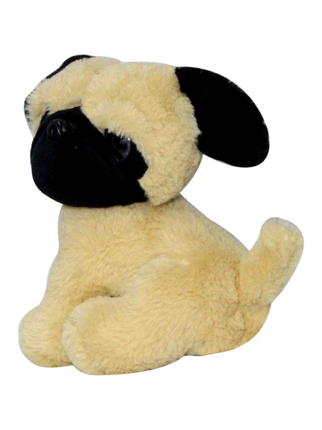 Softbuddies Pug Quirky Soft Toys for Kids age 3Y+ - 24 Cm (Brown)