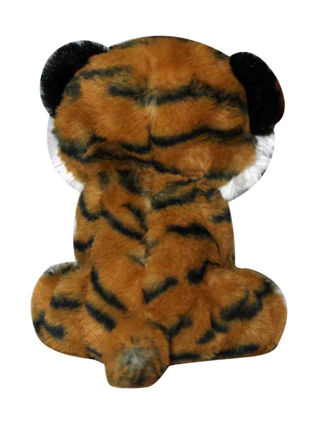 Softbuddies Big Eye Tiger  Quirky Soft Toys for Kids age 3Y+ - 20 Cm (Brown)