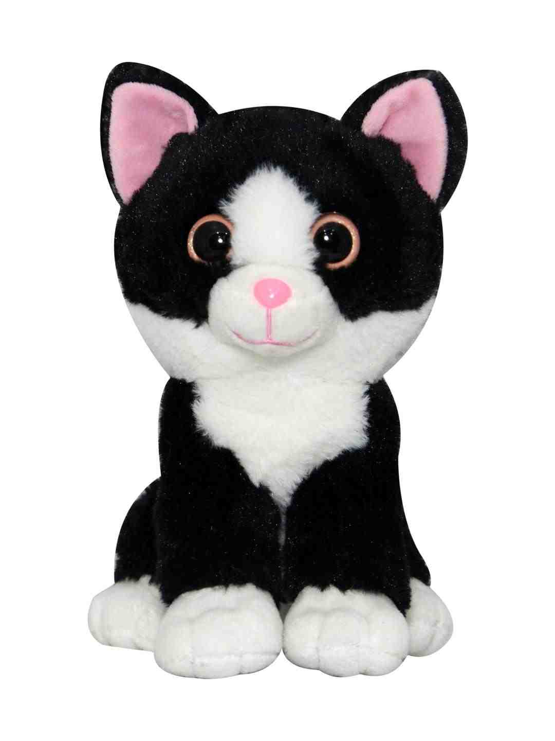 Softbuddies Big Eye Cat, Quirky Soft Toys for Kids age 3Y+ 30 Cm