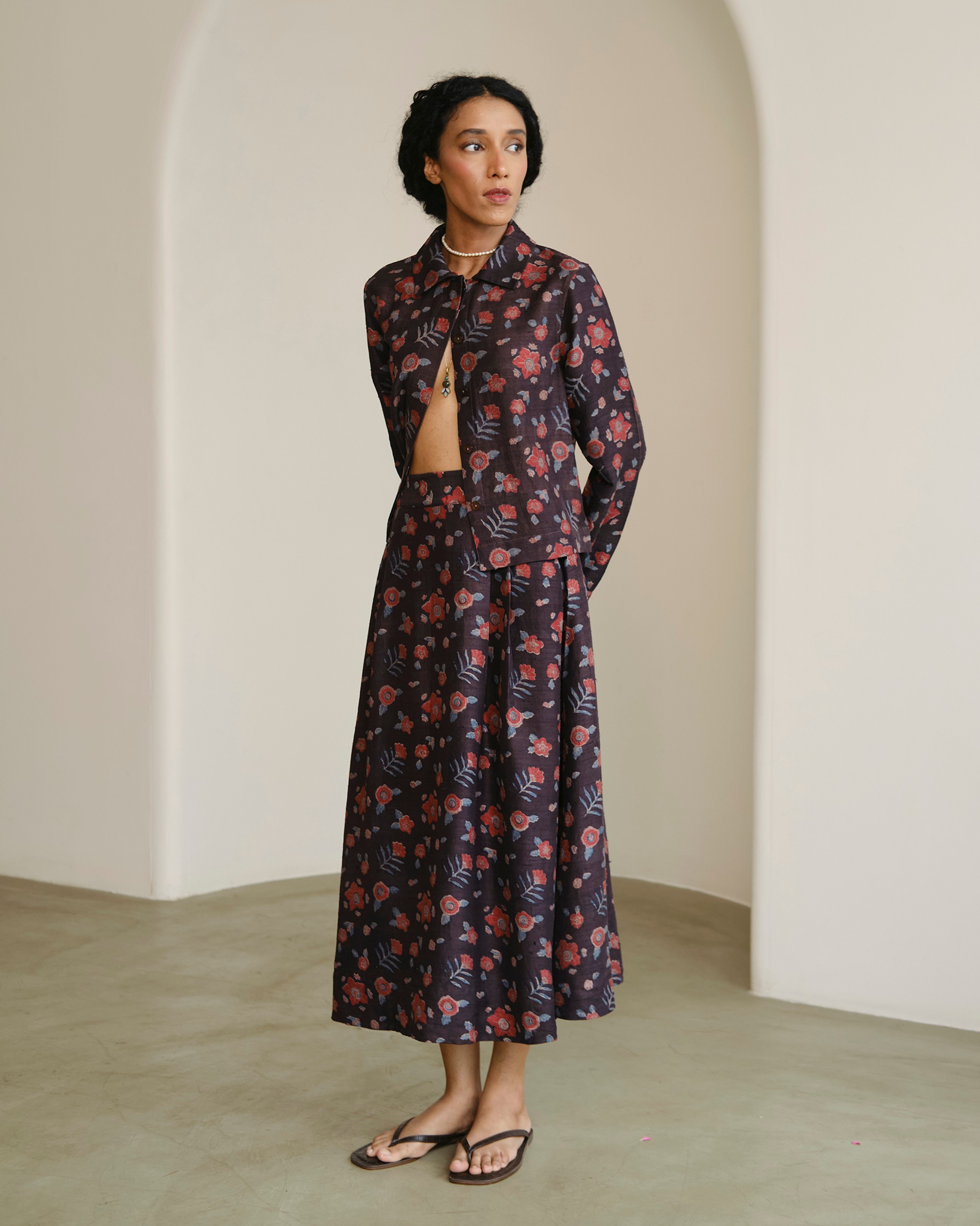 Rosa Silk Skirt