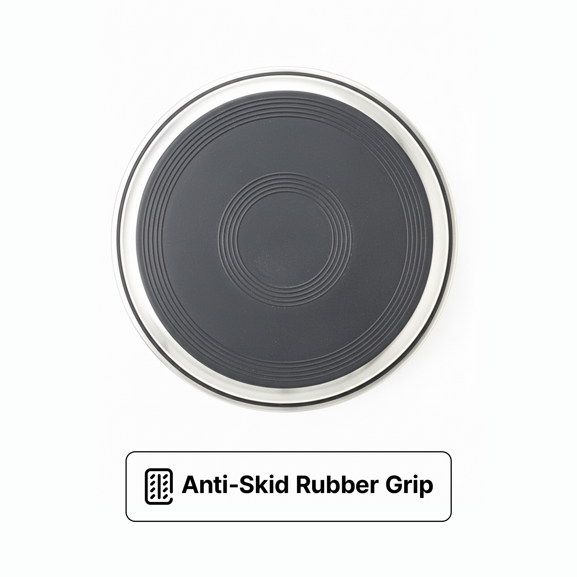 Ezra Anti Skid Rubber Grip, Stainless Steel Bowls for Dog, Purple