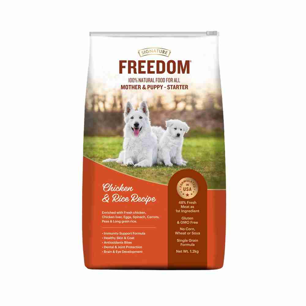 Freedom Chicken & Rice Starter (Mother & Puppy) Dog Dry Food, 1.2 kg