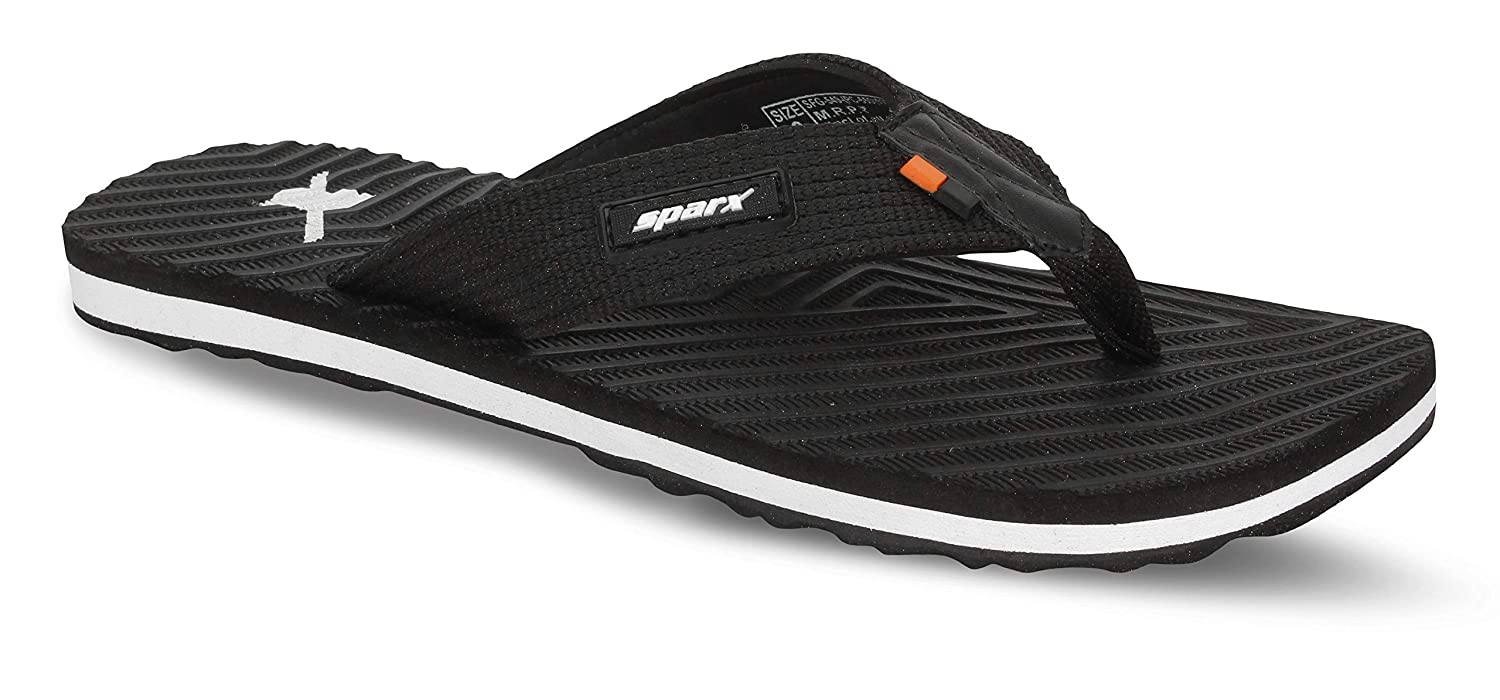 Sparx slippers black discount