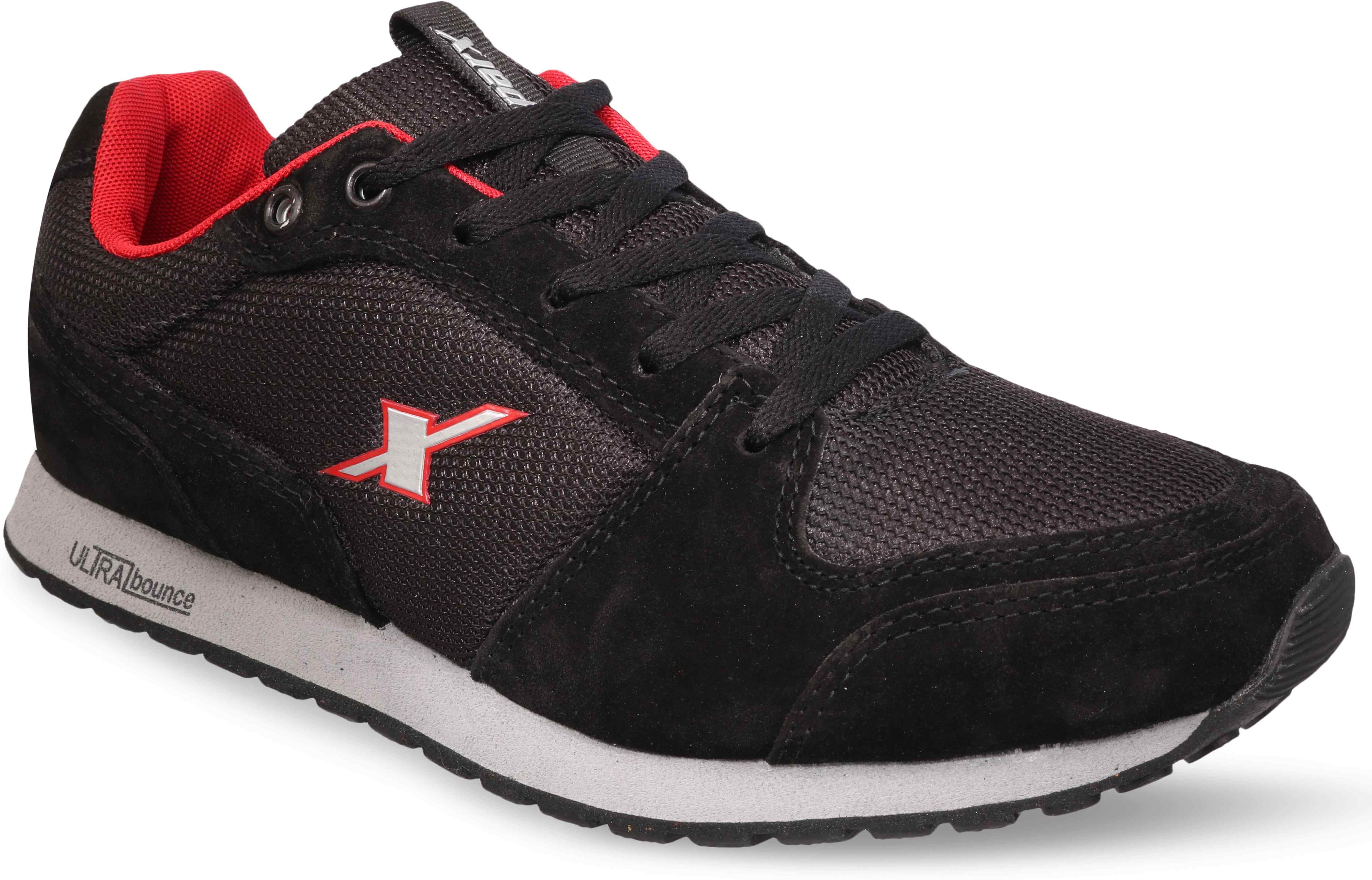 Sparx black cheap casual shoes