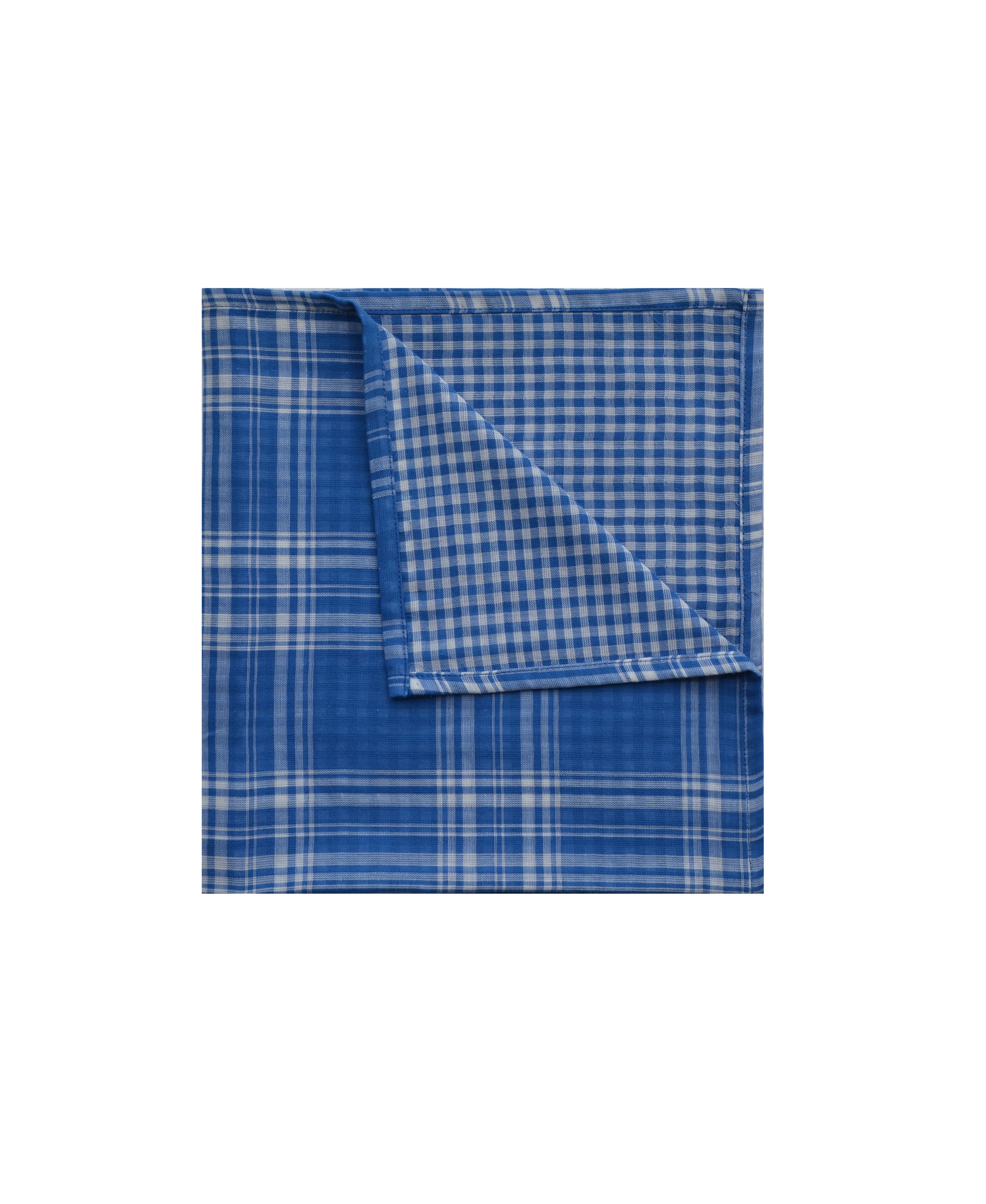 Blue Checks Baby Wipe/Burp Cloth Set of 2(100% Cotton)