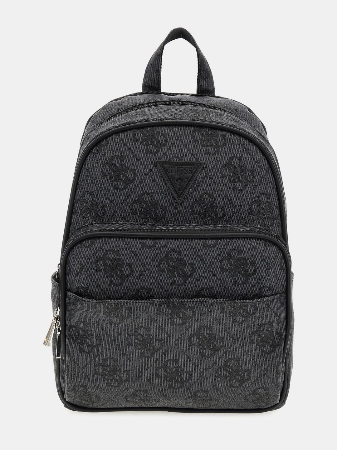 Charcoal Grey Printed Backpack Bag