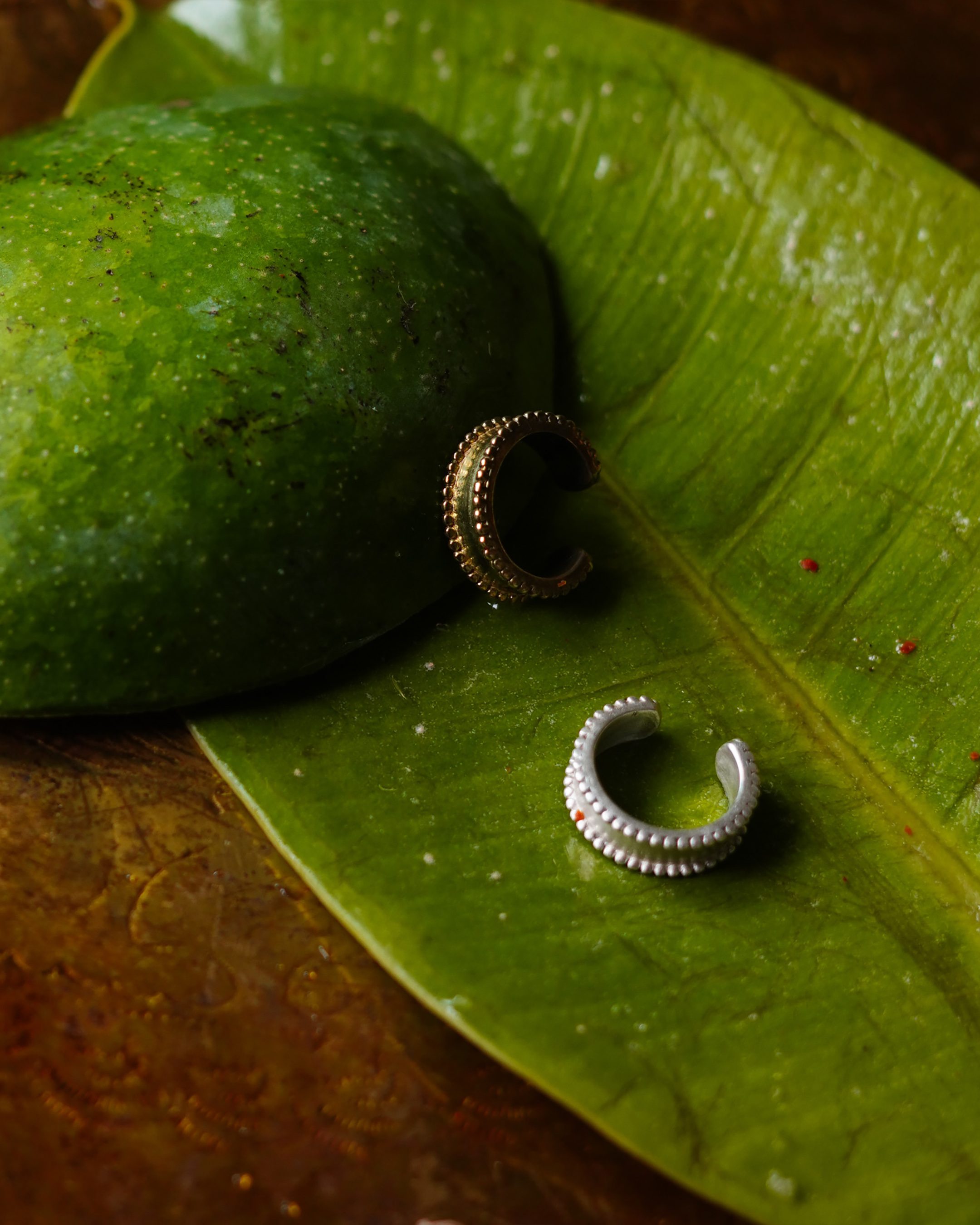 Granulated Edge Ear Cuffs