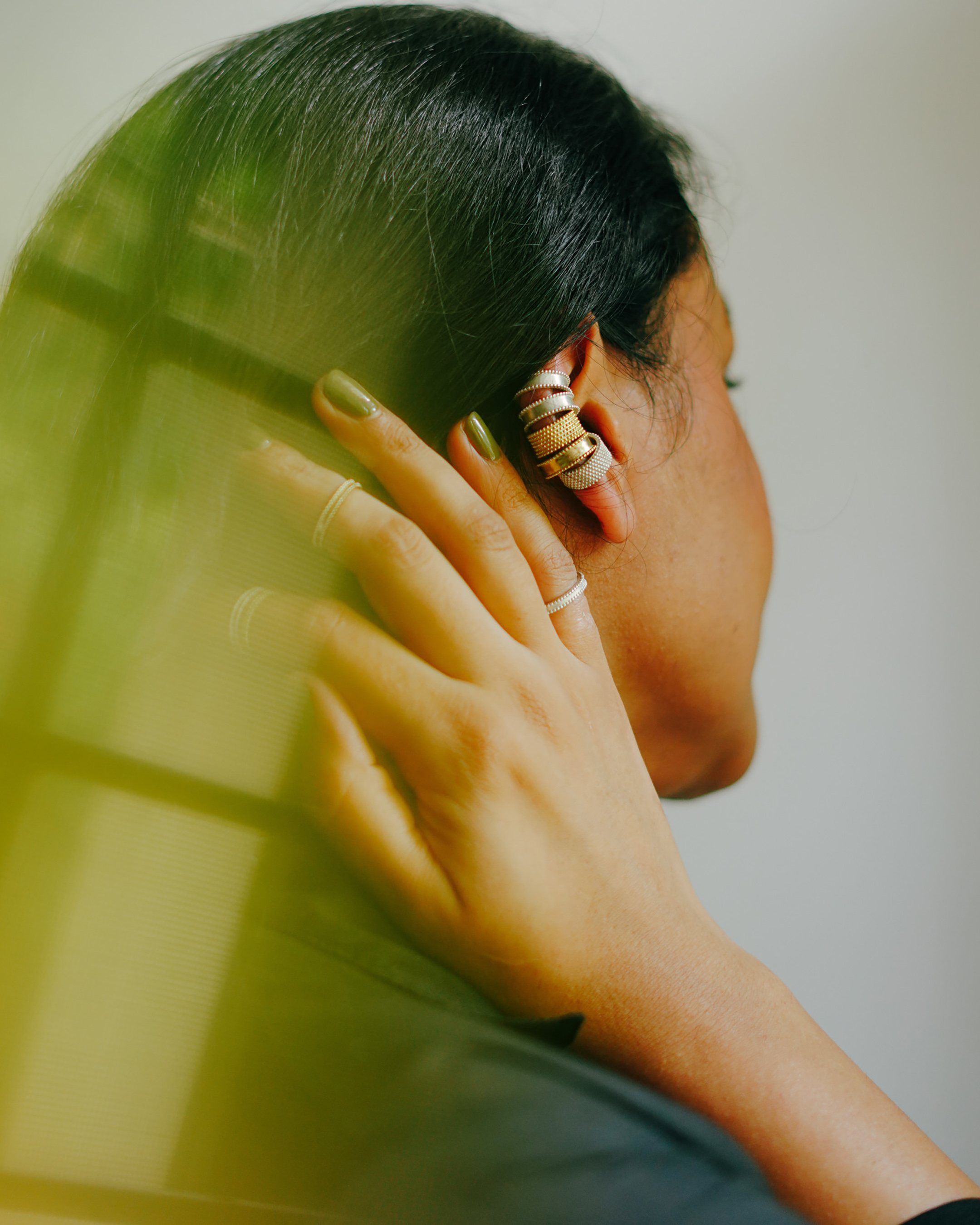 Granulated Ear Cuffs