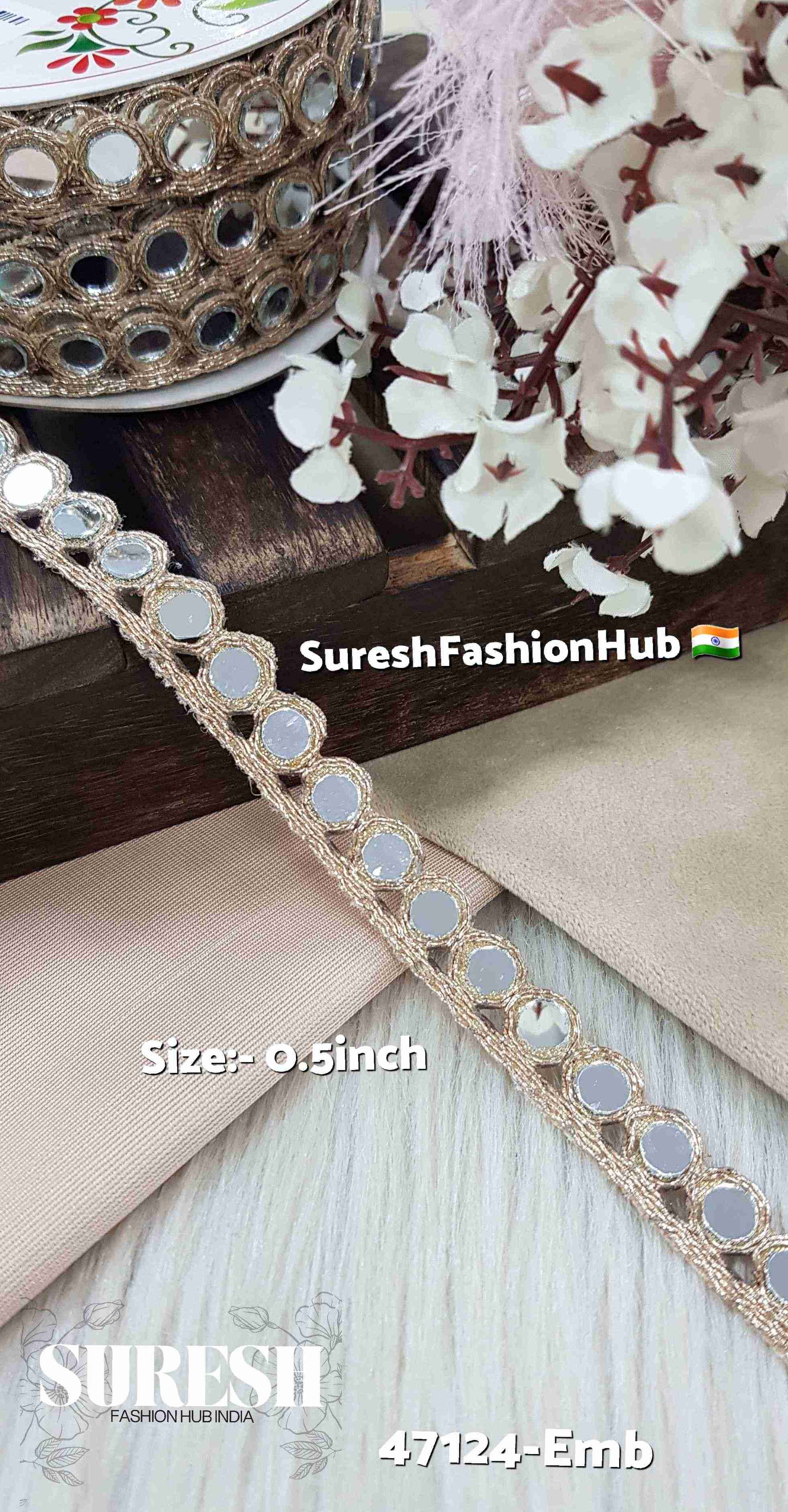 One-Side Round Mirror Lace