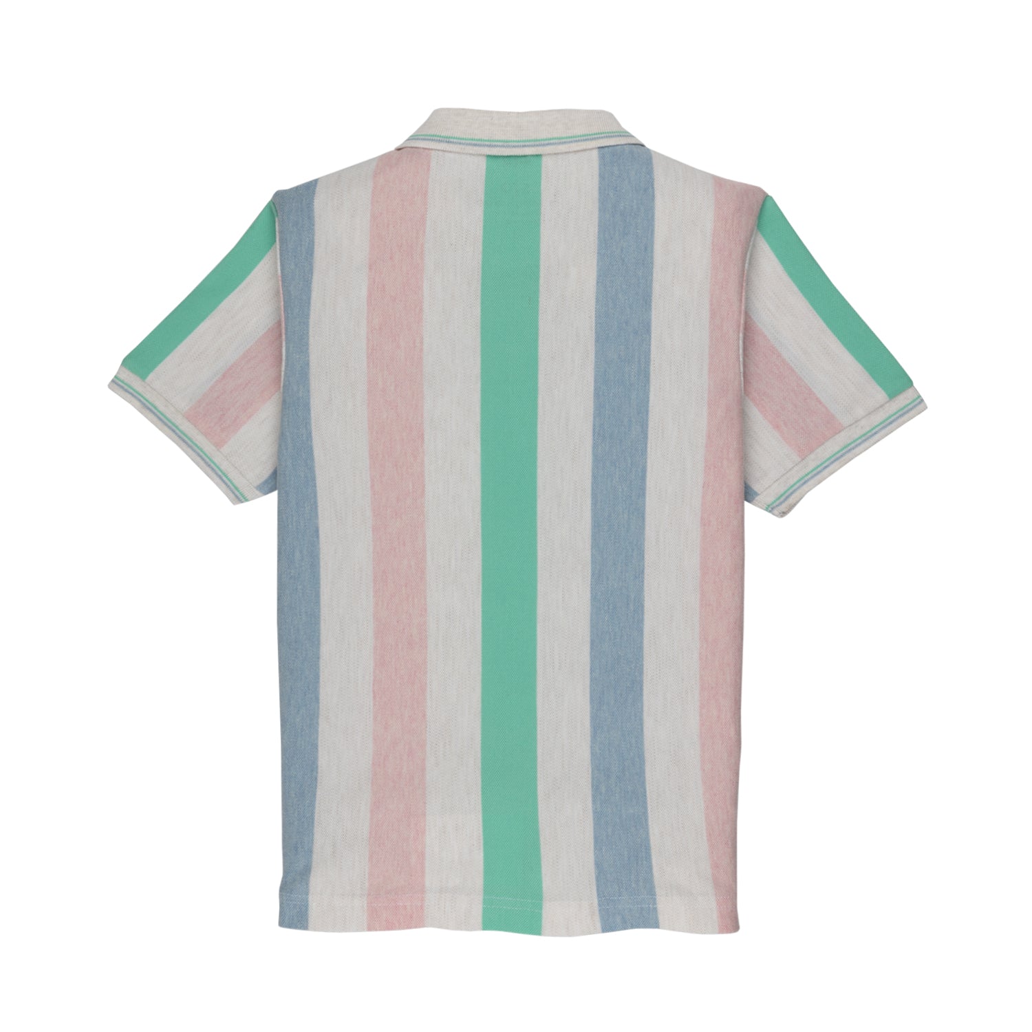 Boys Multicolor Polycotton Striped Polo T-Shirts