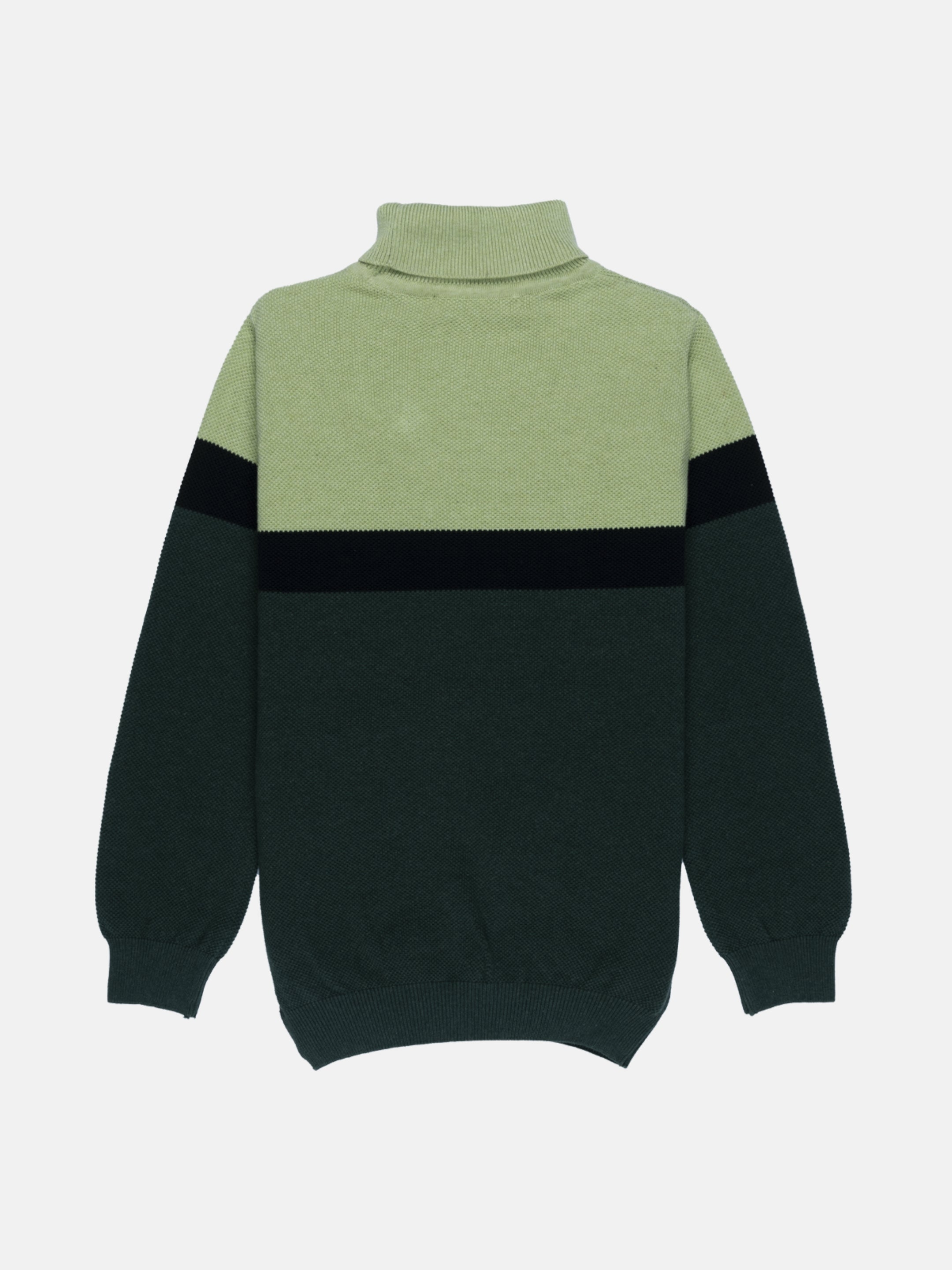 Status Quo | Boy's Green Cotton Solid Sweaters 1