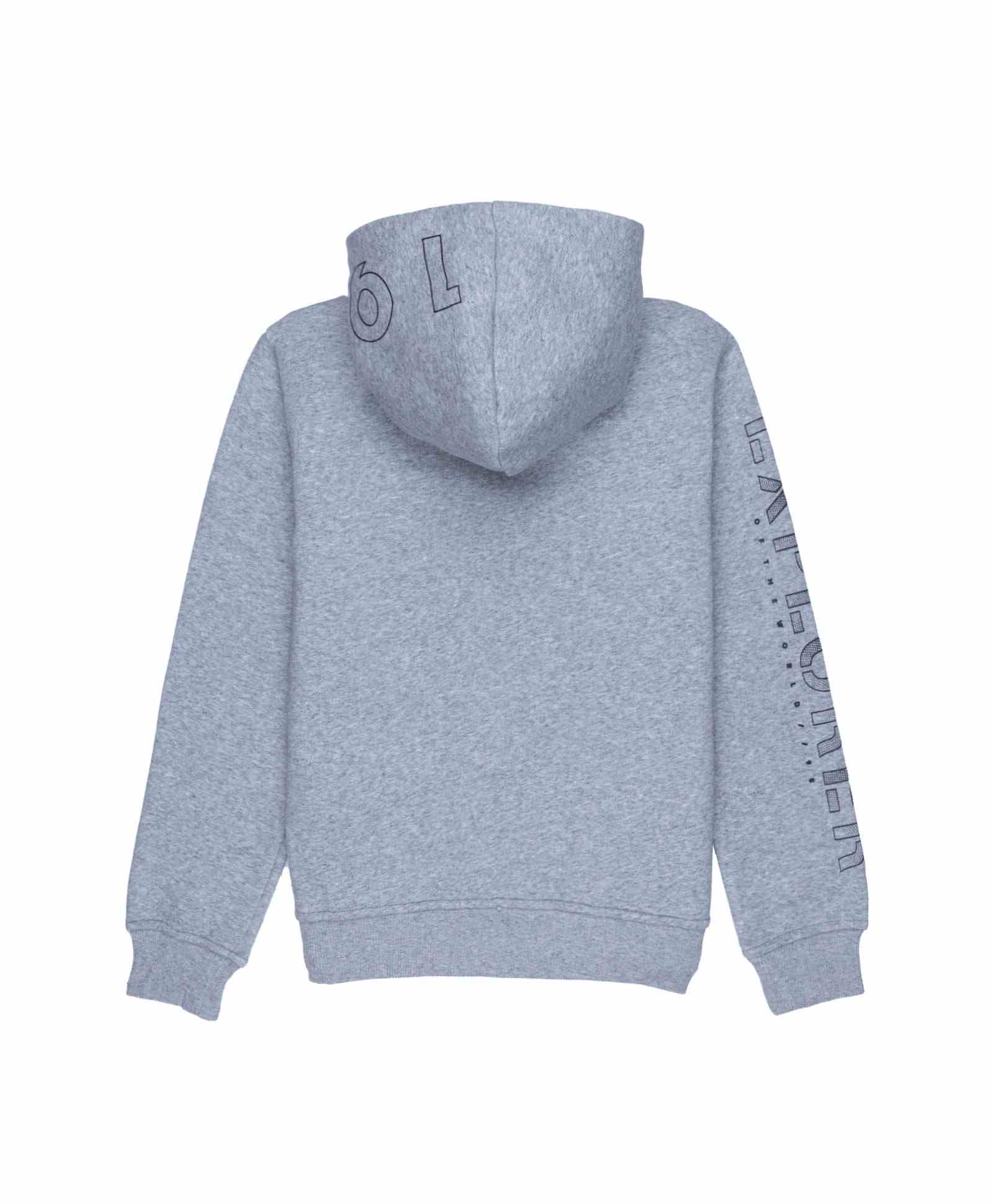 Status Quo | Boy's Grey Cotton Colourblock Hoodies 1