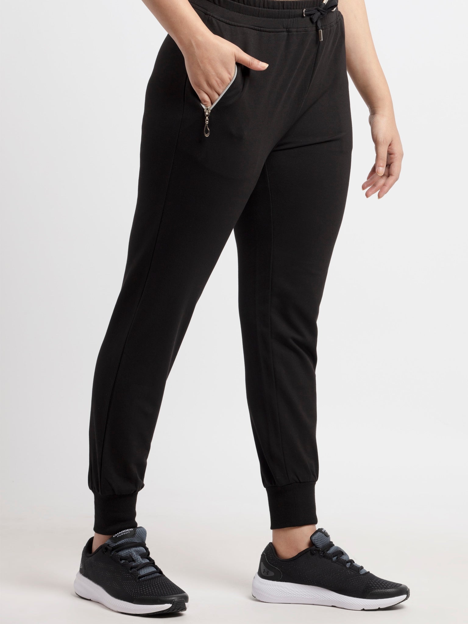 Status Quo | Women'ss Full length Solid Joggers 2