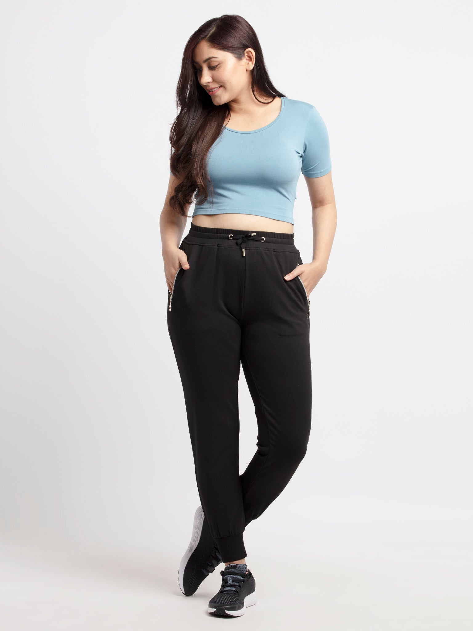 Status Quo | Women'ss Full length Solid Joggers 4