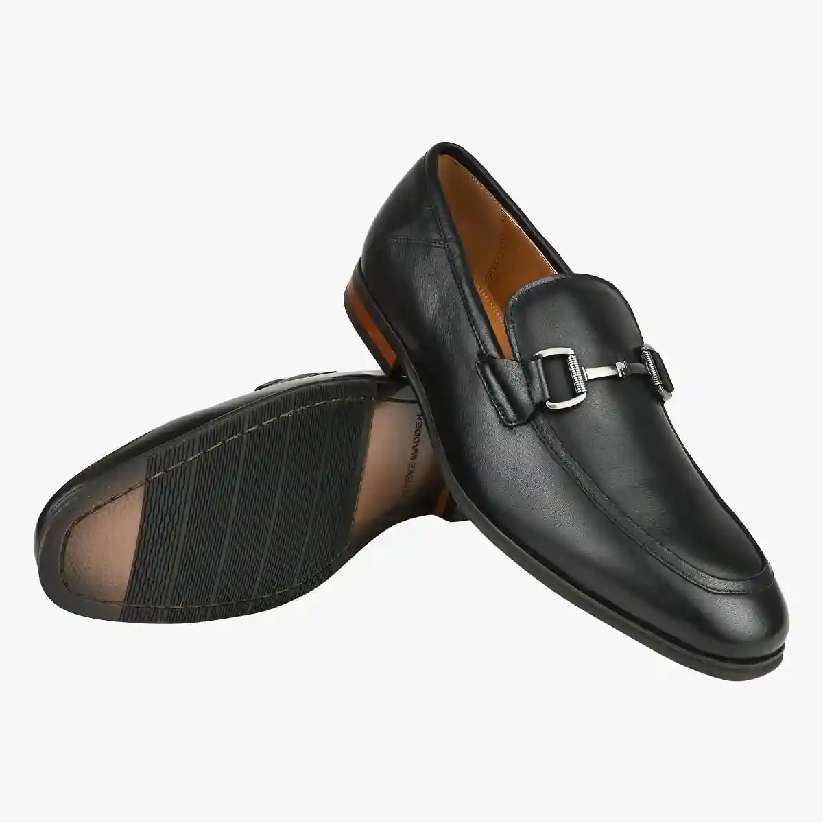 Aahron Black Tie-Ups & Dress Loafers | Steve Madden