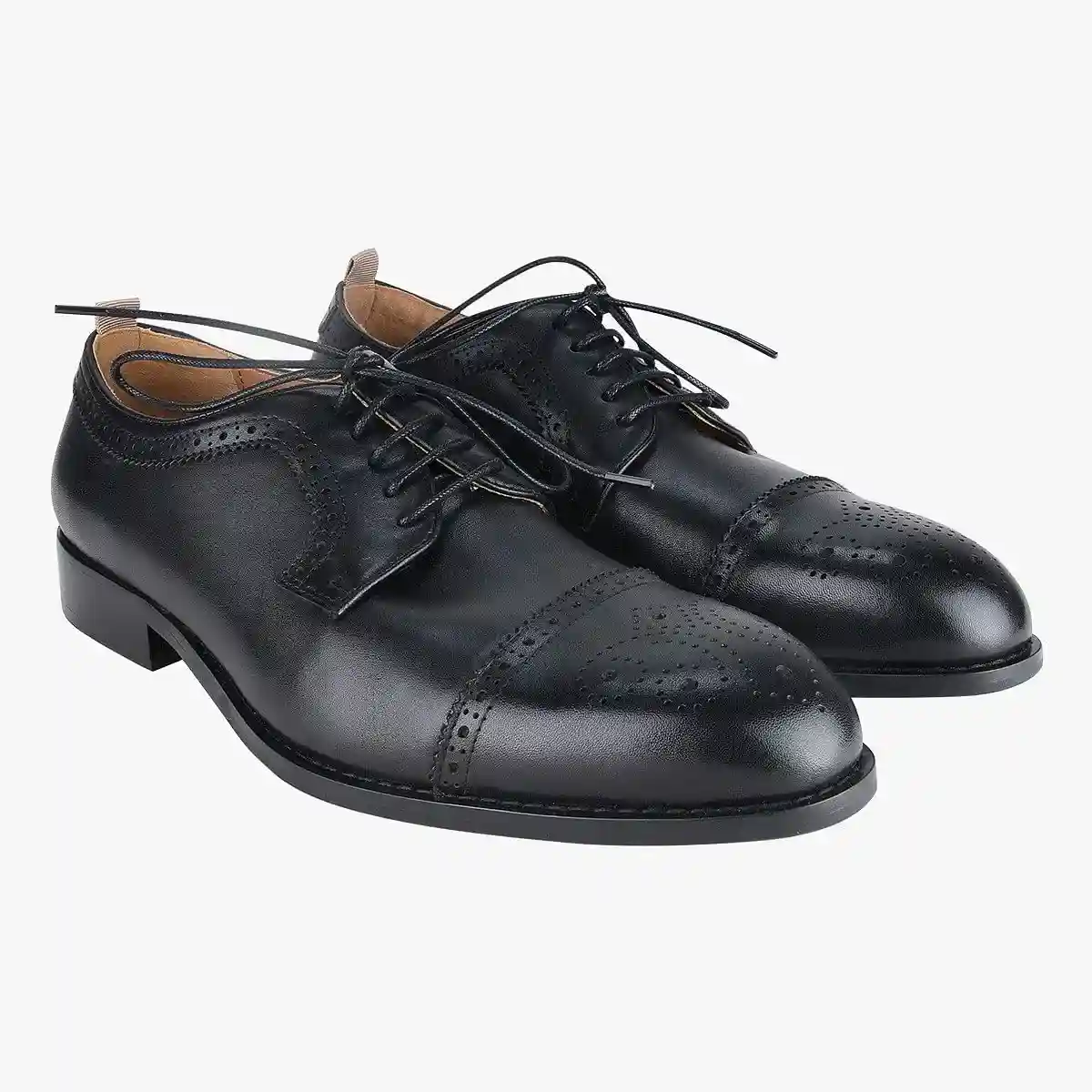Baseline Black Tie-Ups & Dress Loafers