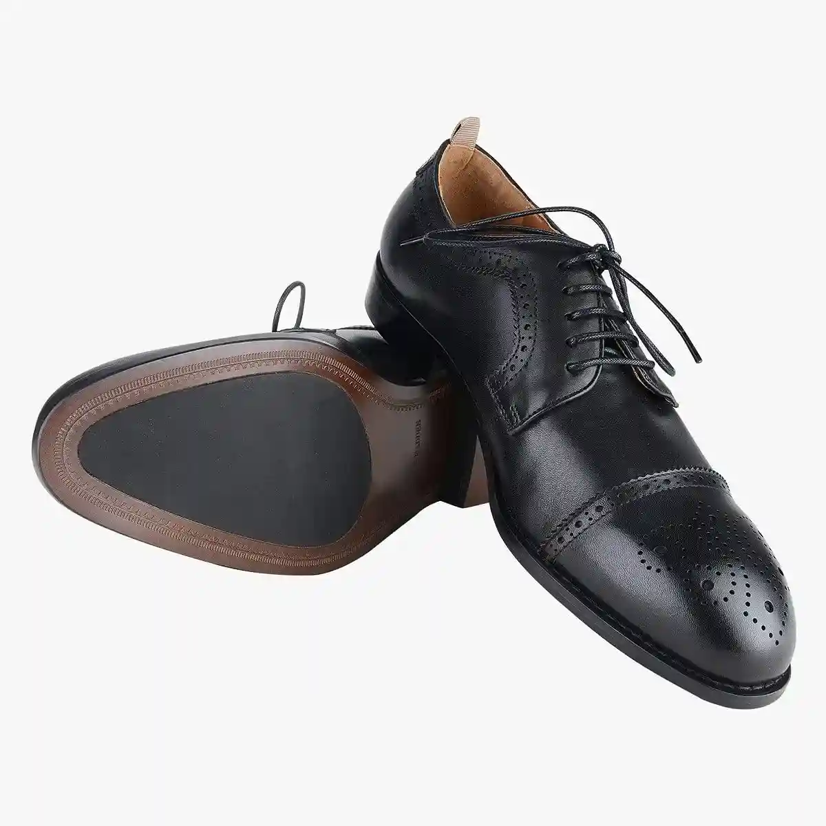 Baseline Black Tie-Ups & Dress Loafers