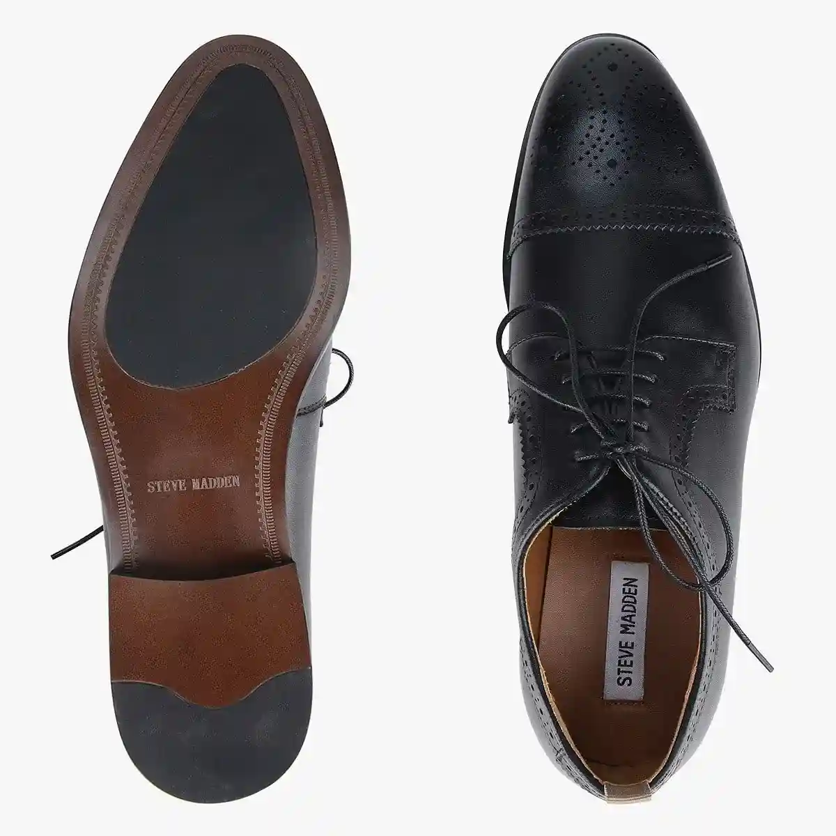 Baseline Black Tie-Ups & Dress Loafers