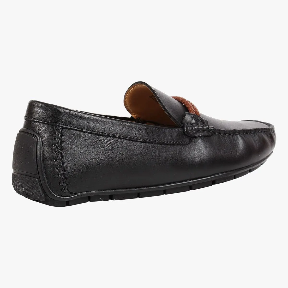 Breezes-L Black Driver Loafers