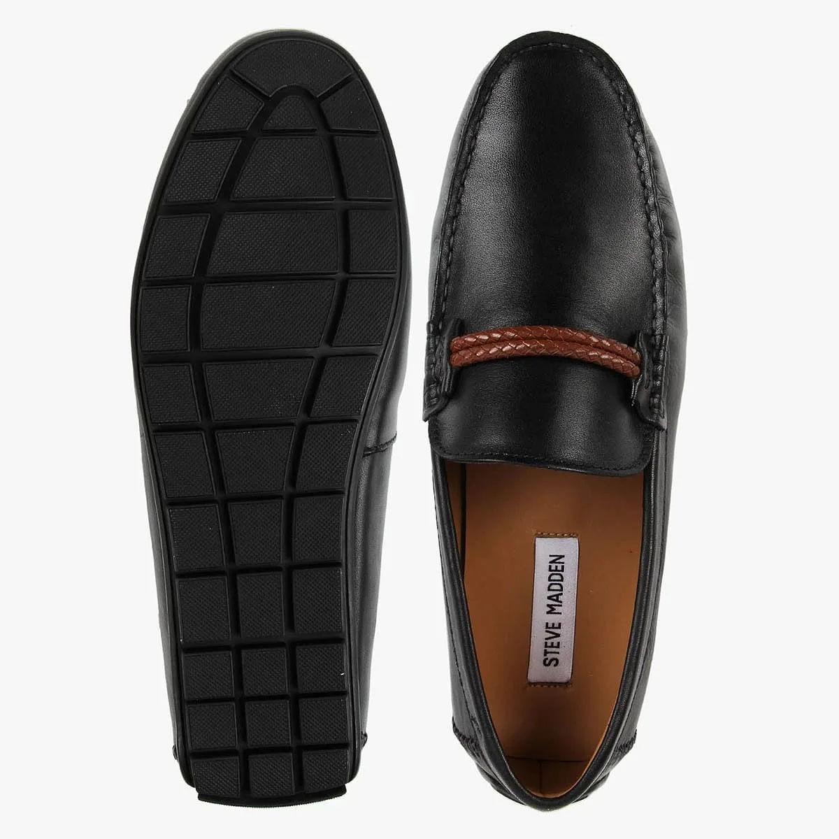 Breezes-L Black Driver Loafers