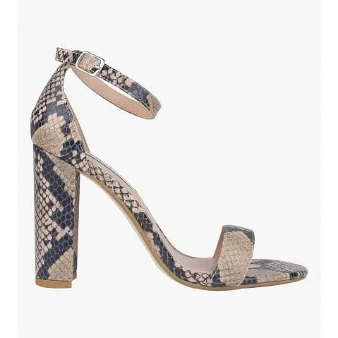 Carrson Brown Heel Sandals