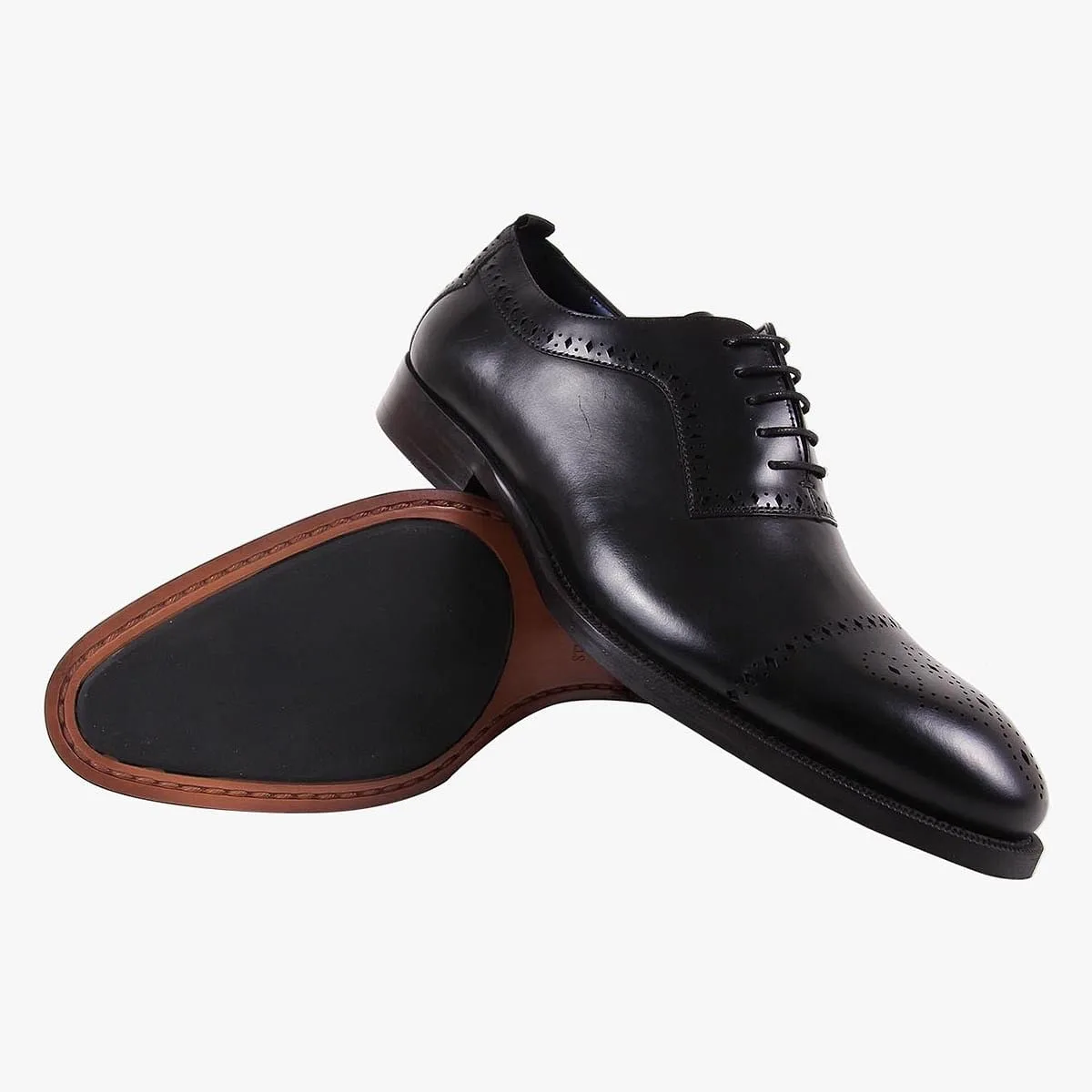 Cerraa Black Tie-Ups & Dress Loafers