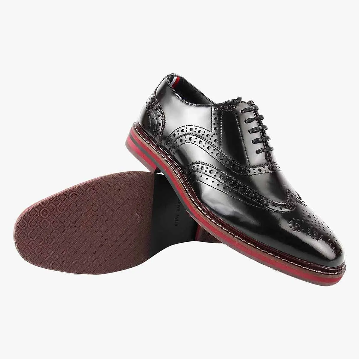 Cingular Black Tie-Ups & Dress Loafers