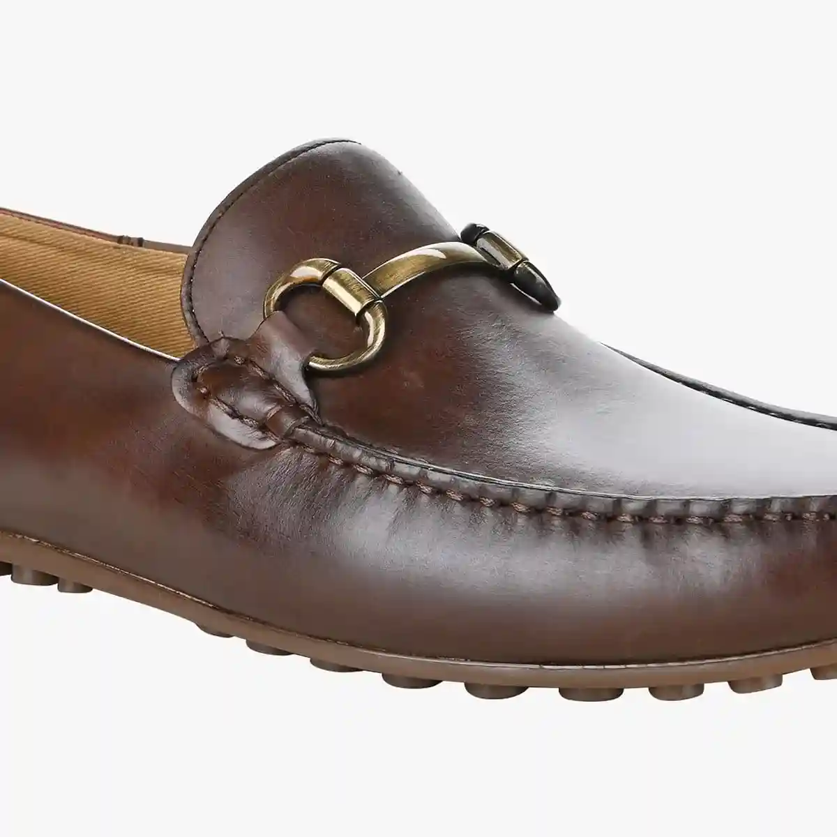 Collapsable Brown Driver Loafers