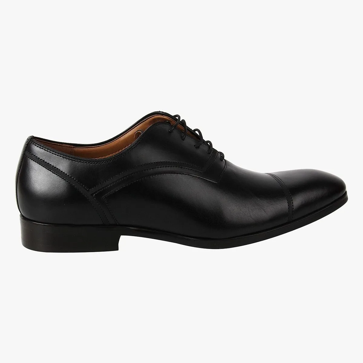 Compass Black Tie-Ups & Dress Loafers
