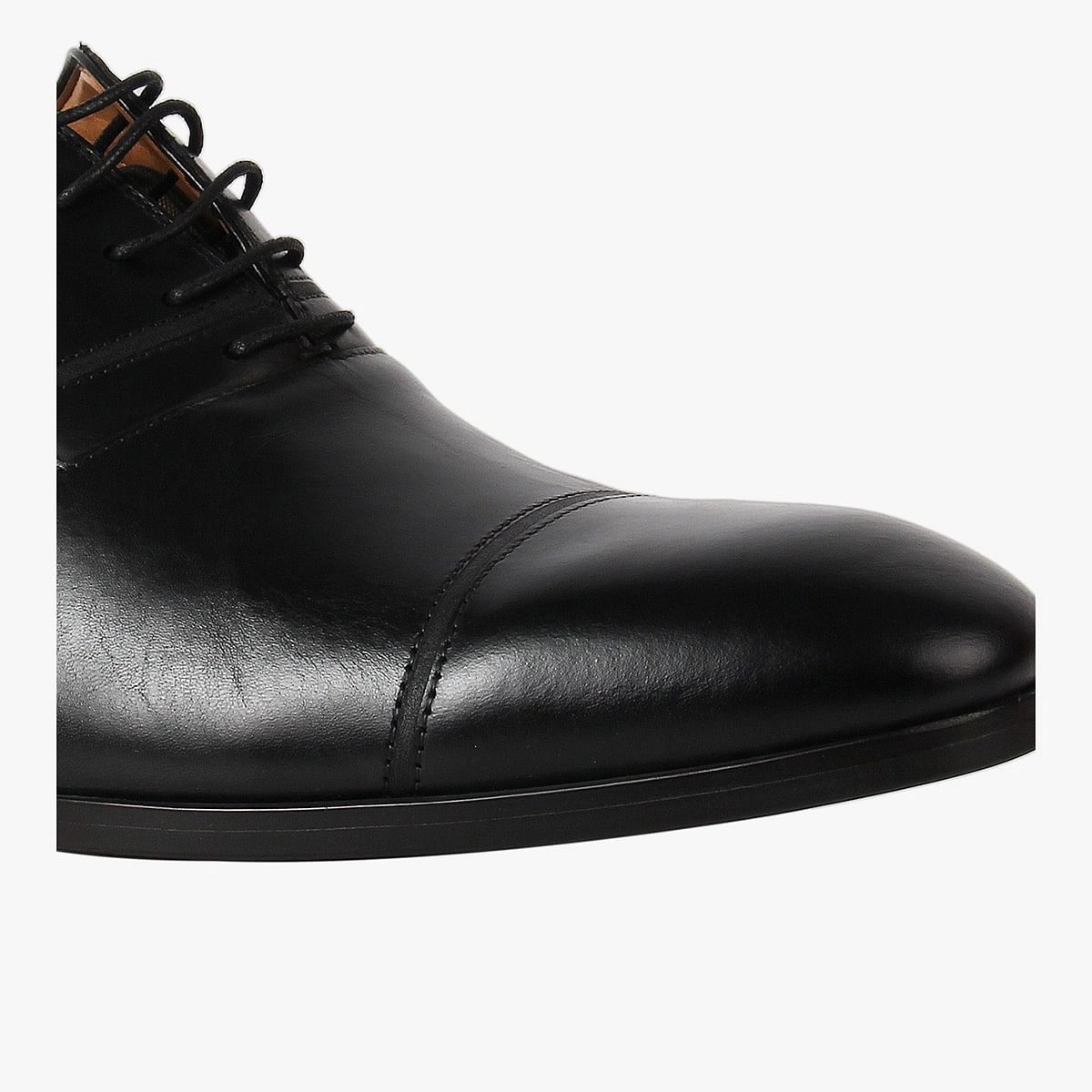 Compass Black Tie-Ups & Dress Loafers