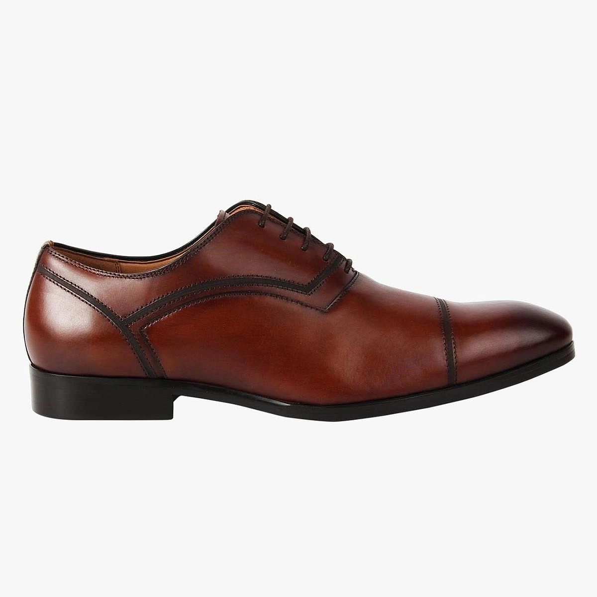 Compass Brown Tie-Ups & Dress Loafers