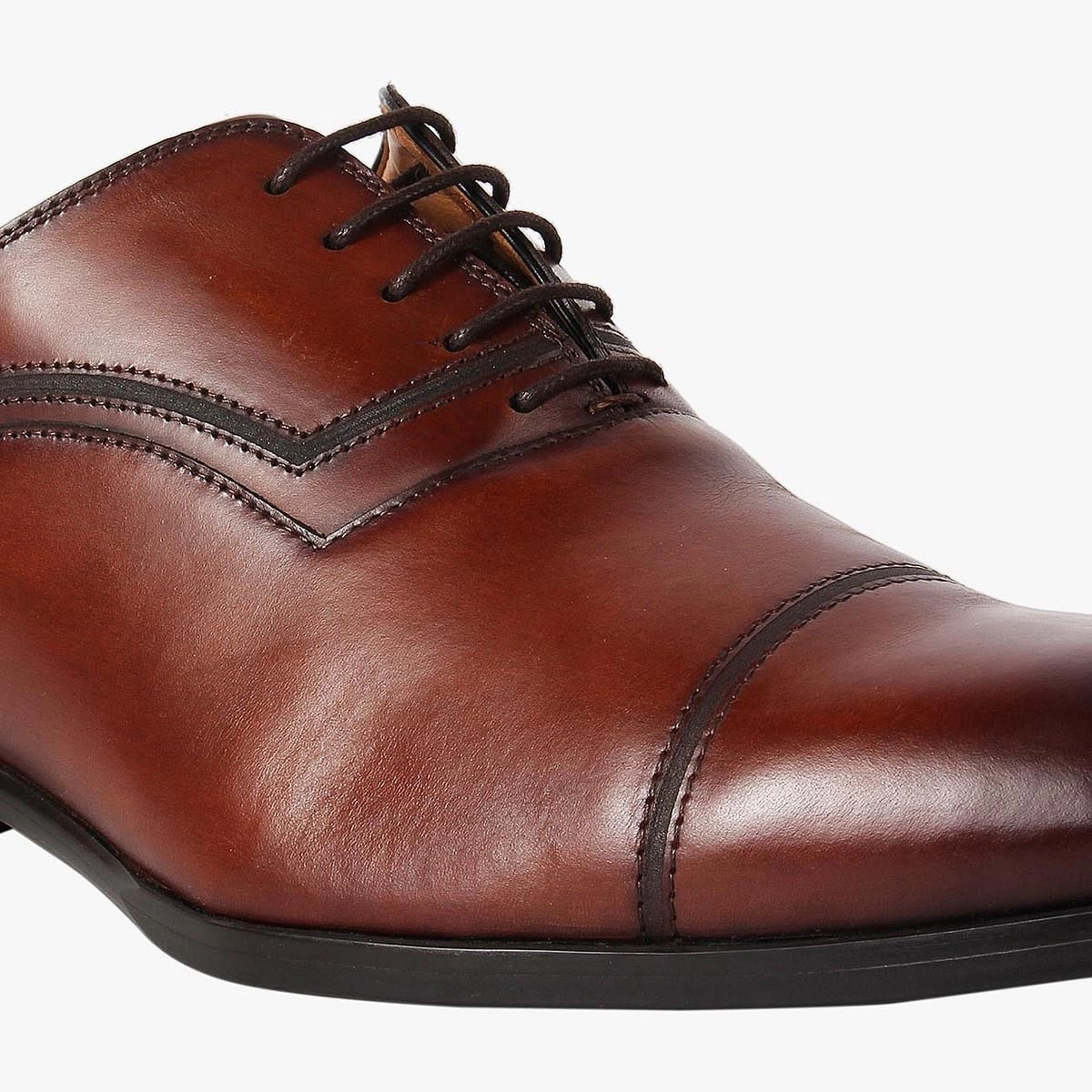 Compass Brown Tie-Ups & Dress Loafers