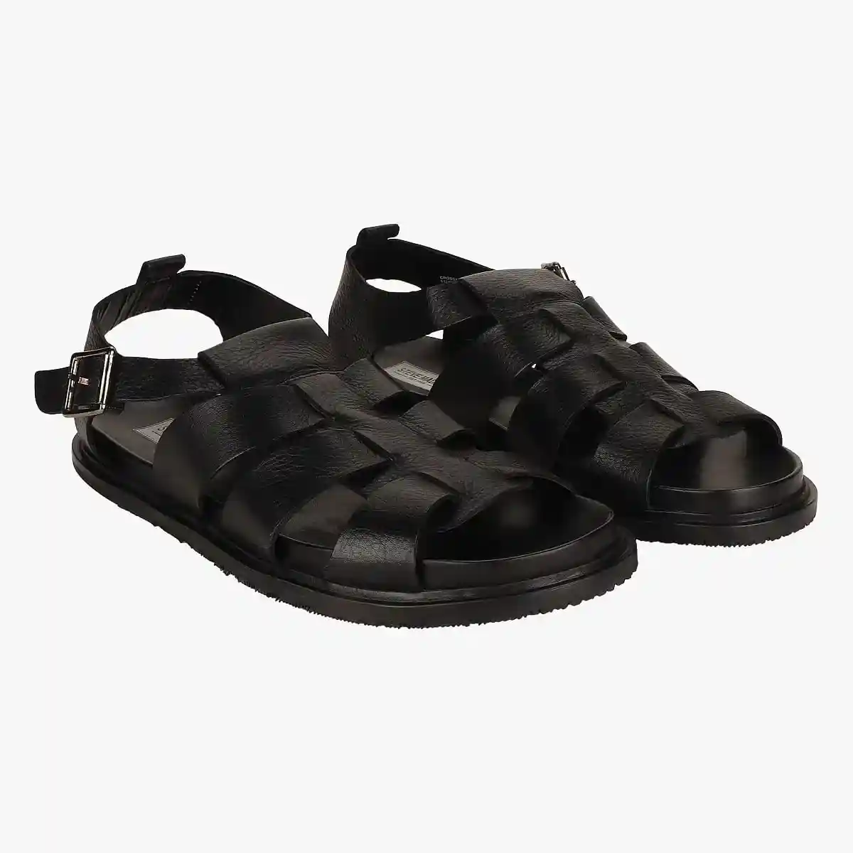 Crossalex Black Sandals & Flip Flops
