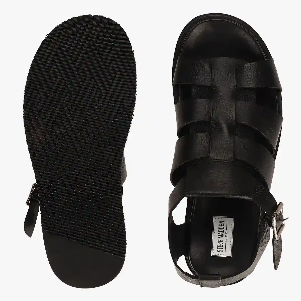 Crossalex Black Sandals & Flip Flops