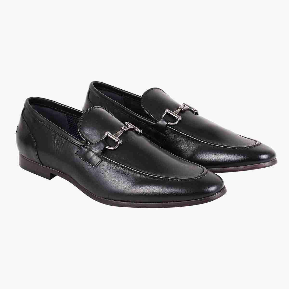 Debinair Black Driver Loafers