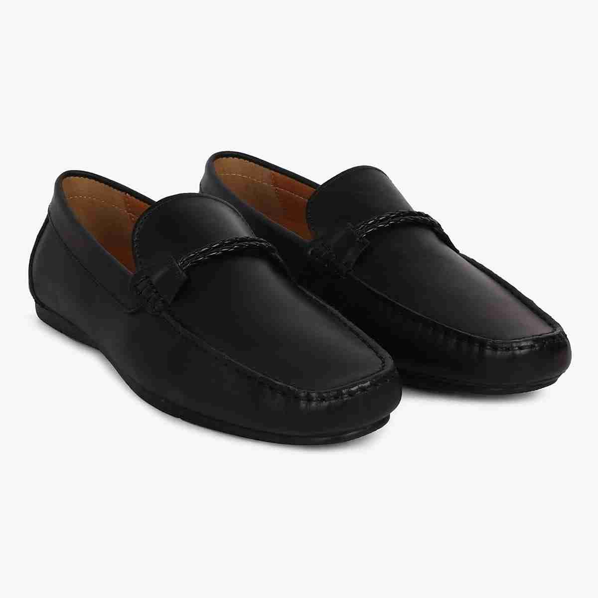 Deek Black Driver Loafers